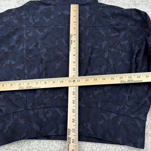 Athleta Farallon Cropped Sweatshirt Blue Camo - Picture 10 of 11